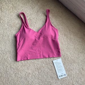 Lululemon size 6 pink lychee align tank with tags